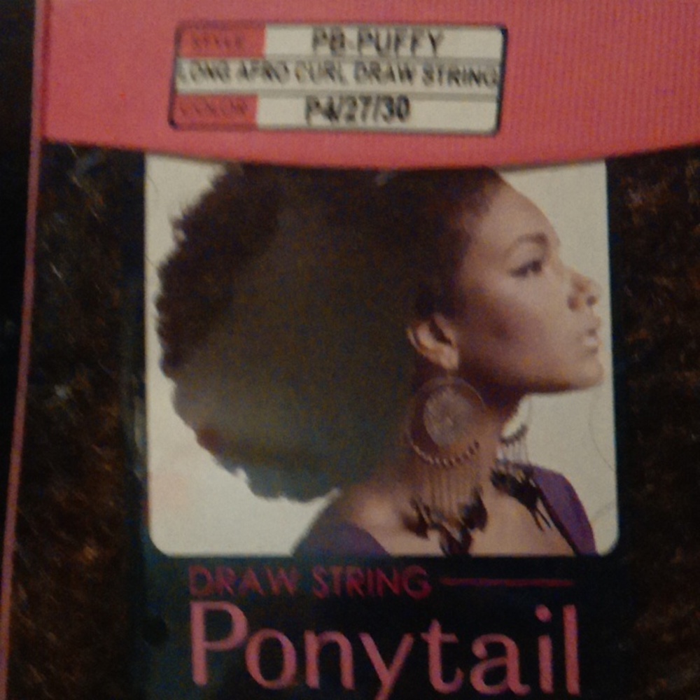 VAF PB Puffy drawstring ponytail